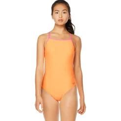 Fitness|Training-Speedo Solid The One Back One Piece Neon Carrot Orange