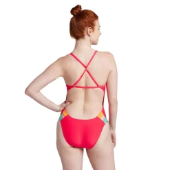 Fitness|Training-Speedo Solid Twist Back One Piece Red