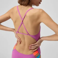 Fitness|Training-Speedo Solid Twist Back One Piece Kiki Pink
