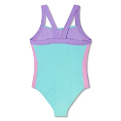 Girls Training|Girls Swimwear-Speedo Solid Vertical Splice One Piece Arctic Glass