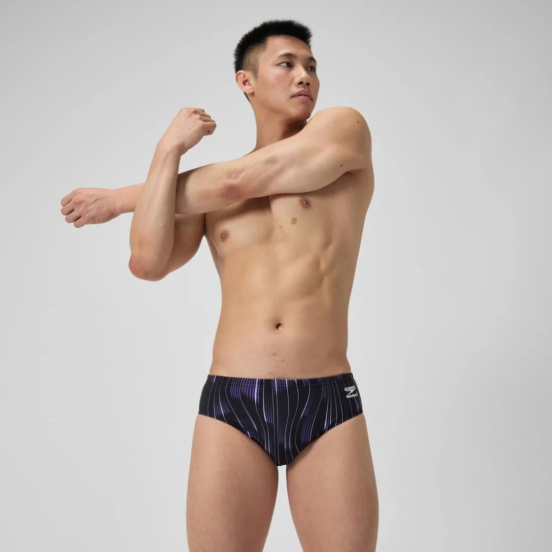 Briefs-Speedo Space Train Brief Purple Black