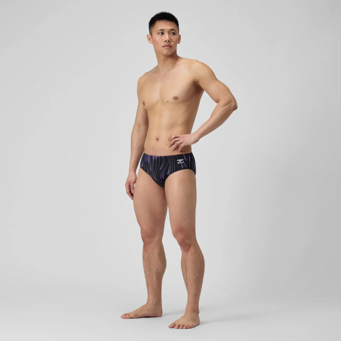 Briefs-Speedo Space Train Brief Purple Black