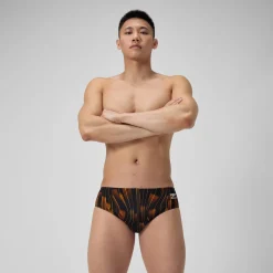 Briefs-Speedo Space Train Brief Orange Navy