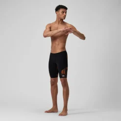 Jammers-Speedo Space Train Jammer Carrot Orange Black