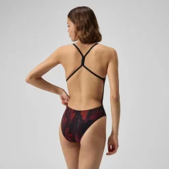 Racing|One Pieces-Speedo Space Train One Back One Piece Red Navy