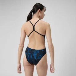 Racing|One Pieces-Speedo Space Train One Back One Piece Blue Black