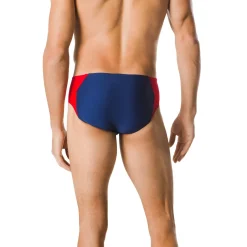Briefs-Speedo Spark Splice Brief Navy Red