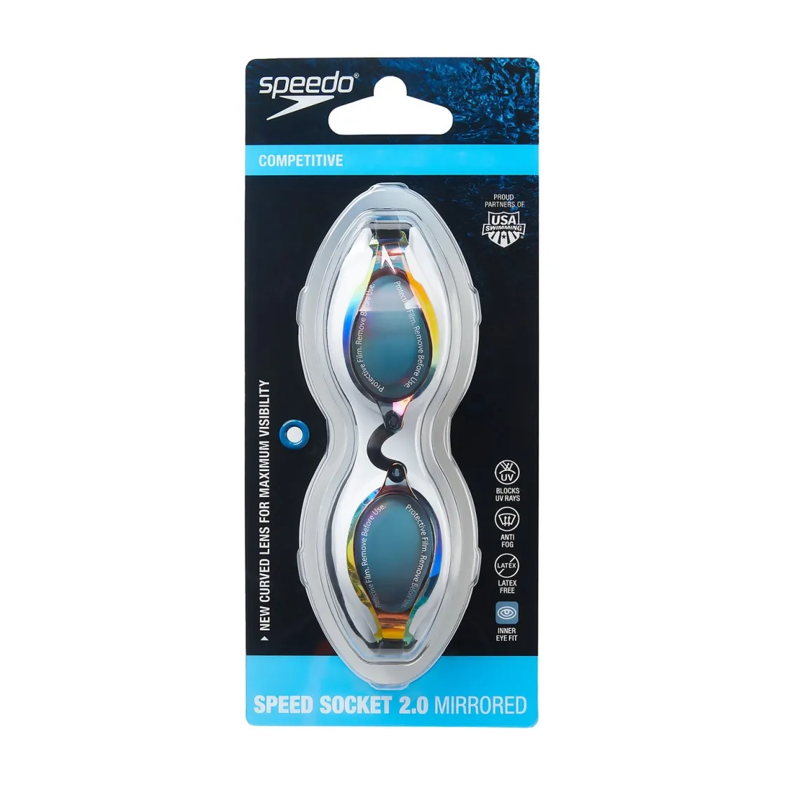 Racing-Speedo Speed Socket 2.0 Mirrored Goggle Vapor