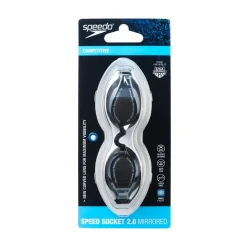 Racing-Speedo Speed Socket 2.0 Mirrored Goggle Black/Silver