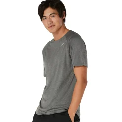 Teamwear|Rashguards-Speedo Short Sleeve Swim Rashguard Smoke Grey