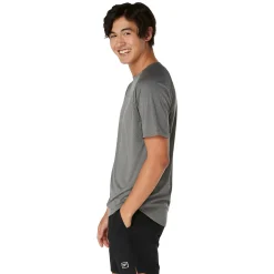 Teamwear|Rashguards-Speedo Short Sleeve Swim Rashguard Smoke Grey