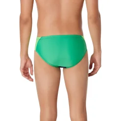 Briefs-Speedo Splice Brief Navy Bright Green