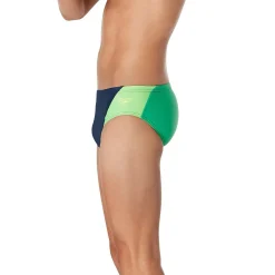 Briefs-Speedo Splice Brief Navy Bright Green