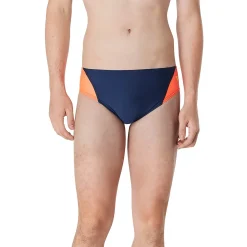 Briefs-Speedo Splice Brief Navy Red
