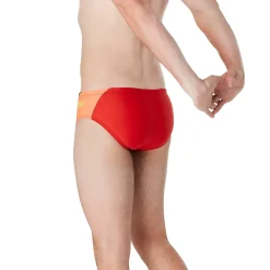 Briefs-Speedo Splice Brief Navy Red