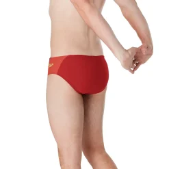 Briefs-Speedo Splice Brief Red