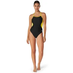 Racing|One Pieces-Speedo Splice Flyback Yellow