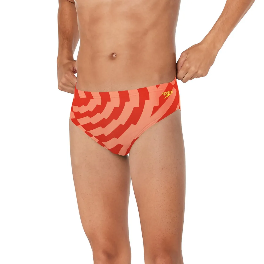 Briefs-Speedo ST Vortex Maze Brief Red