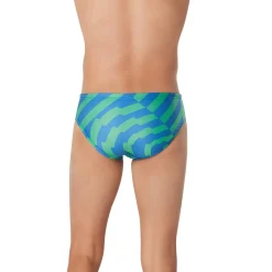 Briefs-Speedo ST Vortex Maze Brief Blue Green