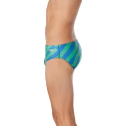 Briefs-Speedo ST Vortex Maze Brief Blue Green
