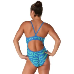 Racing|One Pieces-Speedo ST Vortex Maze Flyback One Piece Blue Green