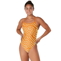 Racing|One Pieces-Speedo ST Vortex Maze Flyback One Piece Orange