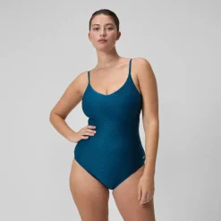 Recreation|One Pieces-Speedo Texture Adjustable Thin Strap One Piece