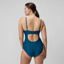 Recreation|One Pieces-Speedo Texture Adjustable Thin Strap One Piece