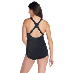 Fitness|One Pieces-Speedo Texture Ombre Ultraback One Piece Jet Black
