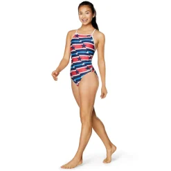 Fitness|Training-Speedo The One Printed One Piece Red/White/Blue
