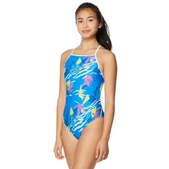 Fitness|Training-Speedo The One Printed One Piece Bright Blue