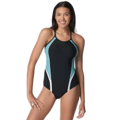 Fitness|One Pieces-Speedo Thin Strap Quantum Fusion One Piece Black