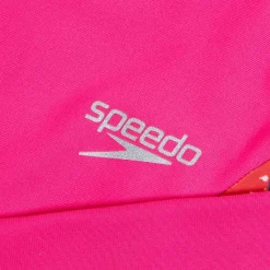 Girls Swimwear-Speedo Toddler Long Sleeve Rashguard Set Flare Pink