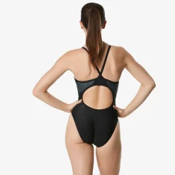 Racing|Fitness-Speedo Tone Setter Splice Flyback One Piece Black