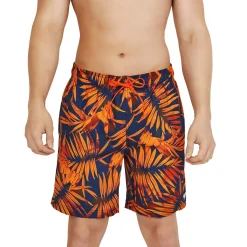 Swim Trunks & Boardshorts-Speedo Traveler Palm Redondo Edge Volley 18" Spicy Orange