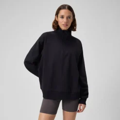 Teamwear-Speedo Unisex 1/4 Zip Fleece Pullover Pitch Black