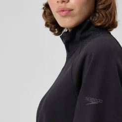 Teamwear-Speedo Unisex 1/4 Zip Fleece Pullover Pitch Black