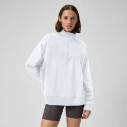 Teamwear-Speedo Unisex 1/4 Zip Fleece Pullover Snow White