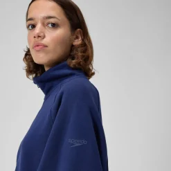 Teamwear-Speedo Unisex 1/4 Zip Fleece Pullover Oxford Navy Blue