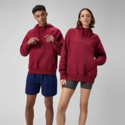 Teamwear|Teamwear-Speedo Unisex Fleece Hoodie Burgundy
