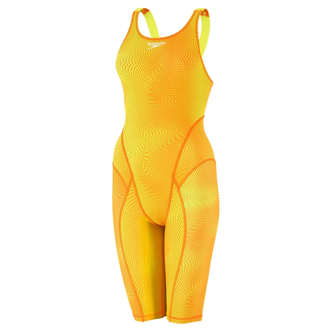 Tech Suits-Speedo Vanquisher Kneeskin Printed Hyper Orange