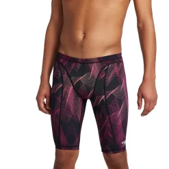 Tech Suits-Speedo Vanquisher Printed Jammer Magenta