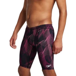 Tech Suits-Speedo Vanquisher Printed Jammer Magenta