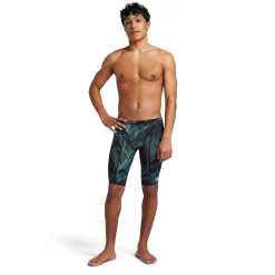 Tech Suits-Speedo Vanquisher Printed Jammer Aqua