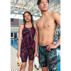 Tech Suits-Speedo Vanquisher Printed Jammer Aqua