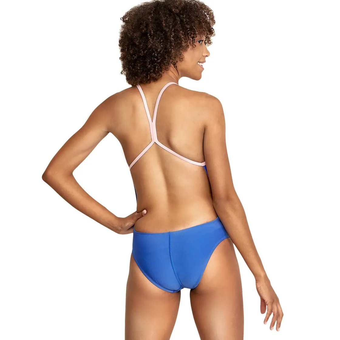 Fitness|Training-Speedo Vintage Splice One Back One Piece Pacific Blue