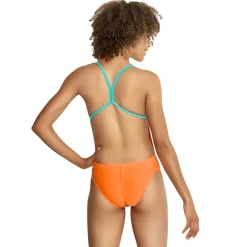 Fitness|Training-Speedo Vintage Splice One Back One Piece Orange