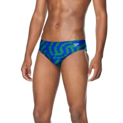 Briefs-Speedo Vortex Maze Brief Blue Green