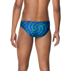 Briefs-Speedo Vortex Maze Brief Blue Green