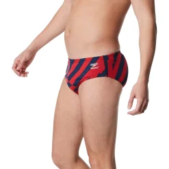 Briefs-Speedo Vortex Maze Brief Red White Blue